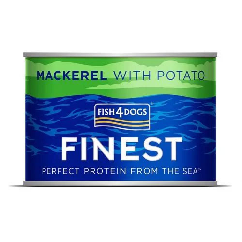 Fish4Dogs Finest Mackerel/makrell with Potato 185g