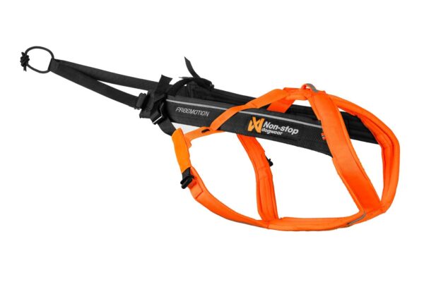 Non-Stop Dogwear Freemotion Harness 5.0 svart/oransje str. 6