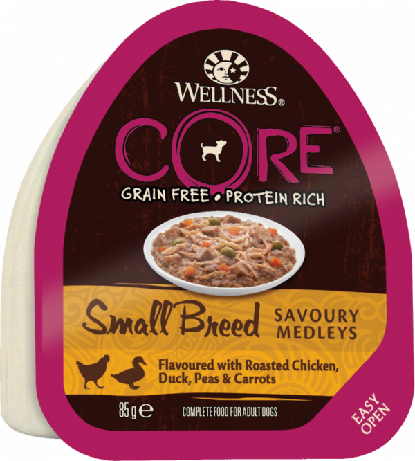 Core Dog Savoury Medleys kylling, and, erter og gulerøtter 85 g