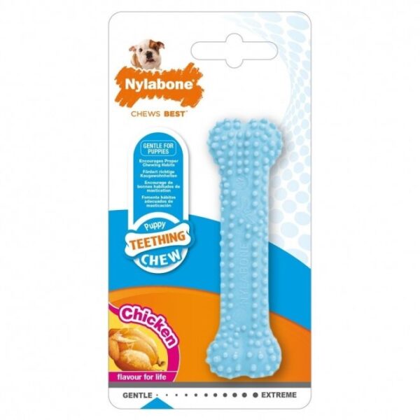 Nylabone Puppy Teething Dental Chew blå XS
