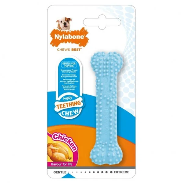Nylabone Puppy Teething Dental Chew blå XS