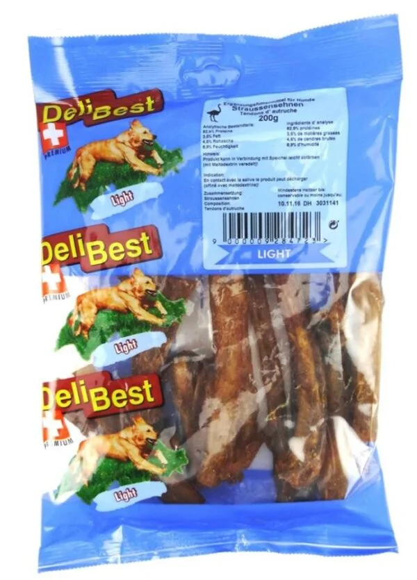 DeliBest Strutsesener små m/malt 200 gram