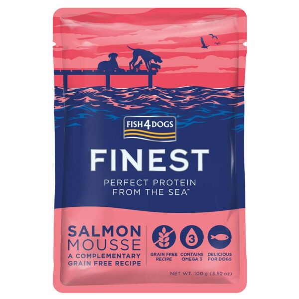 Fish4Dogs Finest Mousse Salmon 6x100g