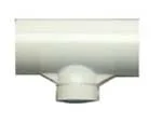 Adapter t-stykke med to stk 1/2" PVC rørtilkobling og 1 stk 1/8" skrutilkobling hun