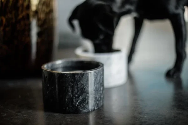 Kentucky skål Marble Black L