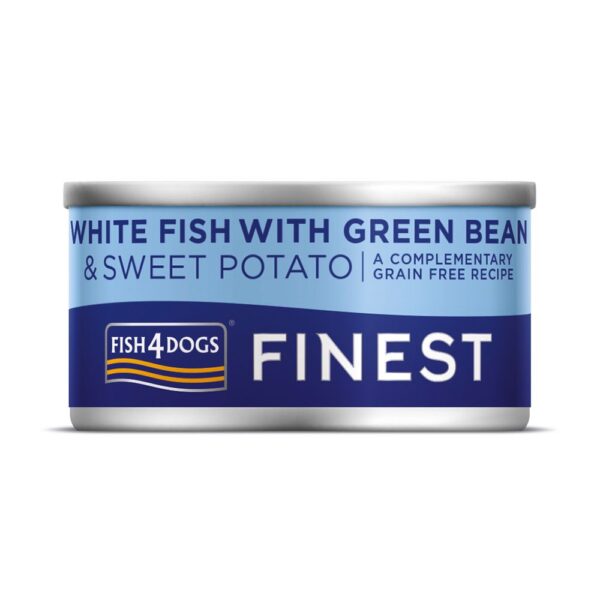 Fish4Dogs Finest White Fish with Sweet Potato & Green Bean 85g