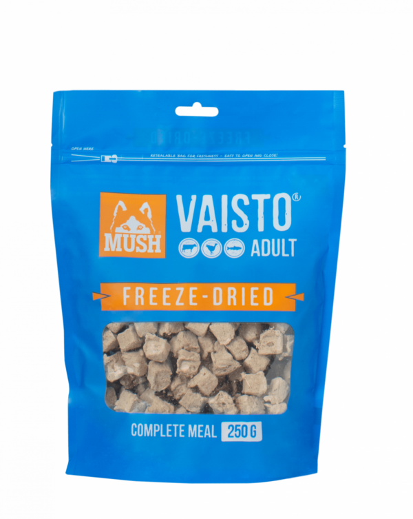 MUSH Vaisto frysetørket blå okse/kalkun/laks 250 g