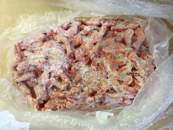 Vom og hundemat kyllinghals 10 kg blokk, ikke singel fryst