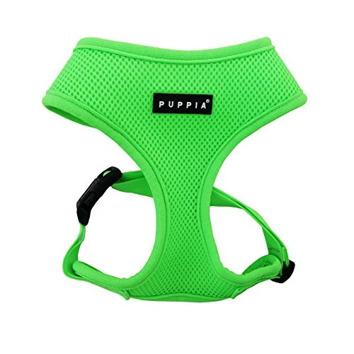 Puppia soft neon sele grønn large
