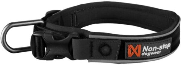 Non-Stop Dogwear Roam halsbånd svart str. XS