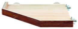 Hylle i furu 17x17cm