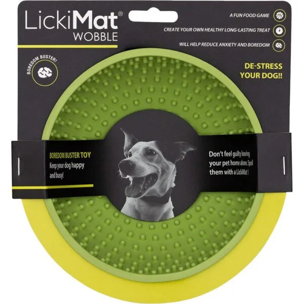 Lickimat Wobble skål grønn ø17x17x8cm