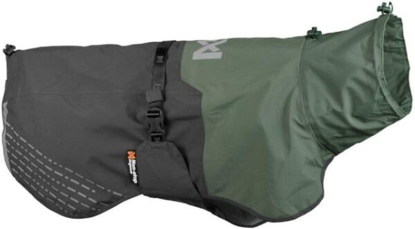 Non-Stop Dogwear Fjord Raincoat grå/grønn str. 55