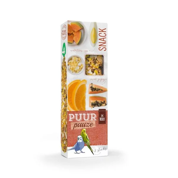 Puur sticks undulat m/papaya og appelsin 2 stk 60 g