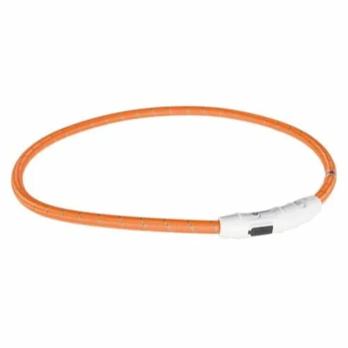 Trixie Flash lysring USB L-XL 65cm/ø7mm oransje
