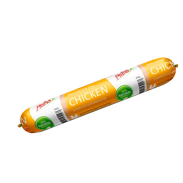 Prins NatureCare Dog pølse chicken 250g
