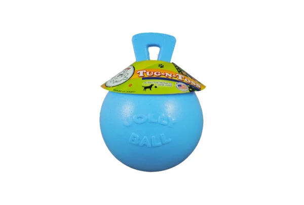 Jolly Ball Tug-n-Toss lyseblå 10cm