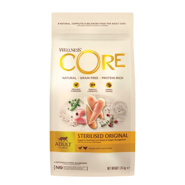 Core Cat Adult Sterilised kylling og kalkun 4kg