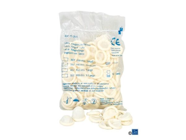 Latex Fingertupper 100pk str. M