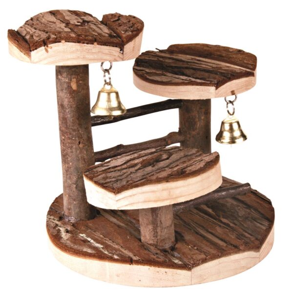 Hamsterleke klatretre i furu 15x14x14cm