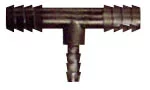 Adapter t-stykke med to stk 8mm (5/16") slangetilkoblinger til 1 stk 5mm (3/16") slangetilkobling