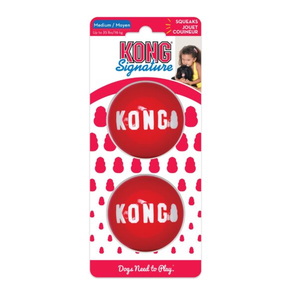 KONG Signature Ball M 2pk ø6cm