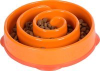 Oh Fun Feeder Slow-bowl skål oransje str. S 21x5cm