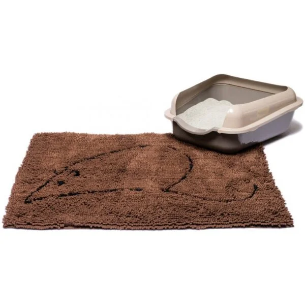 Dirty Dog Doormat matte til kattedo brun 66x89cm