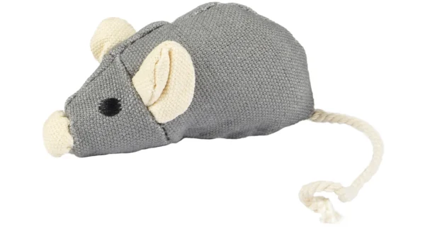 Katteleke Natural Fun Mus grå/beige 17cm