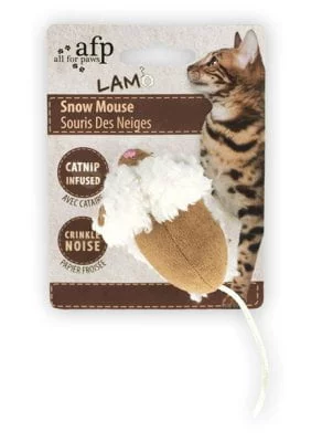 Katteleke Snømus m/catnip 5cm