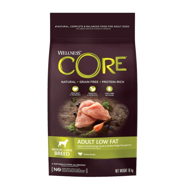 Core Dog Adult Low Fat kalkun 10 kg