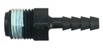 Adapter rett 5mm (3/16") slangetilkobling til 1/4" skrutilkobling han