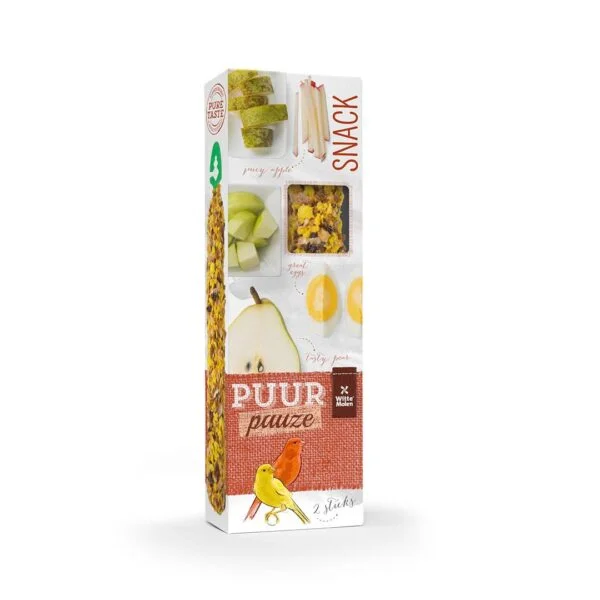 Puur sticks kanarie m/eple og pære 2 stk 60g