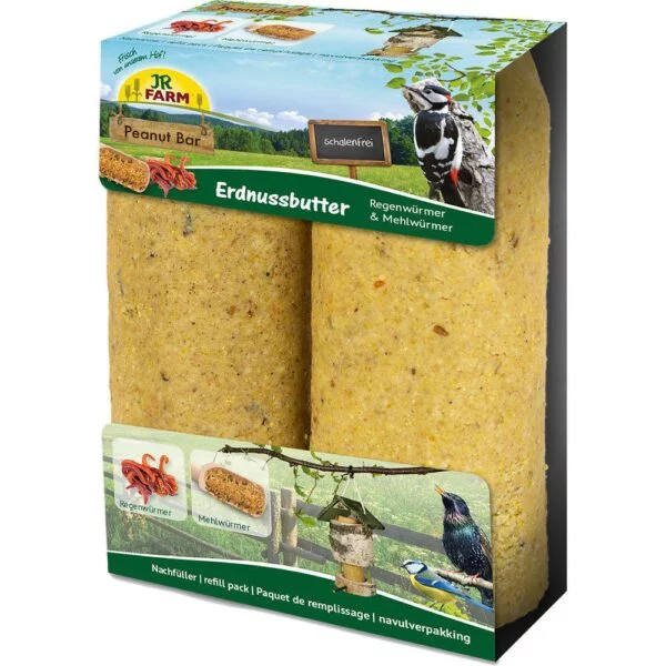 JR Farm Garden Peanøttbar med melormer 700g