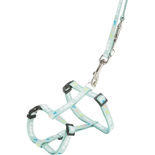 Trixie valpesett soft sele og kobbel mint M-L 27-45cm/10mmx2m