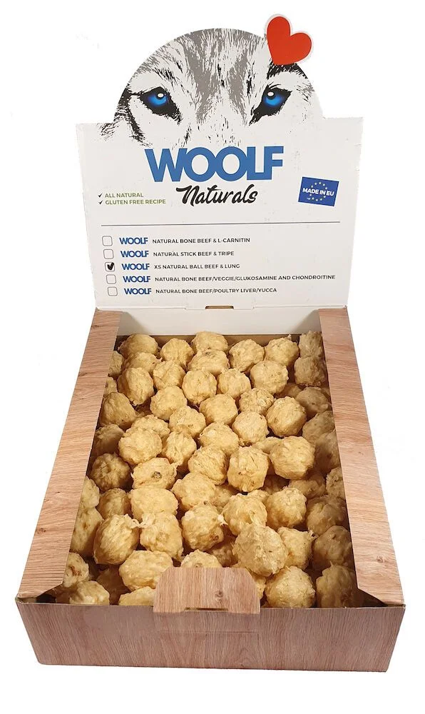 Woolf Natural Ball Beef & Lung XS