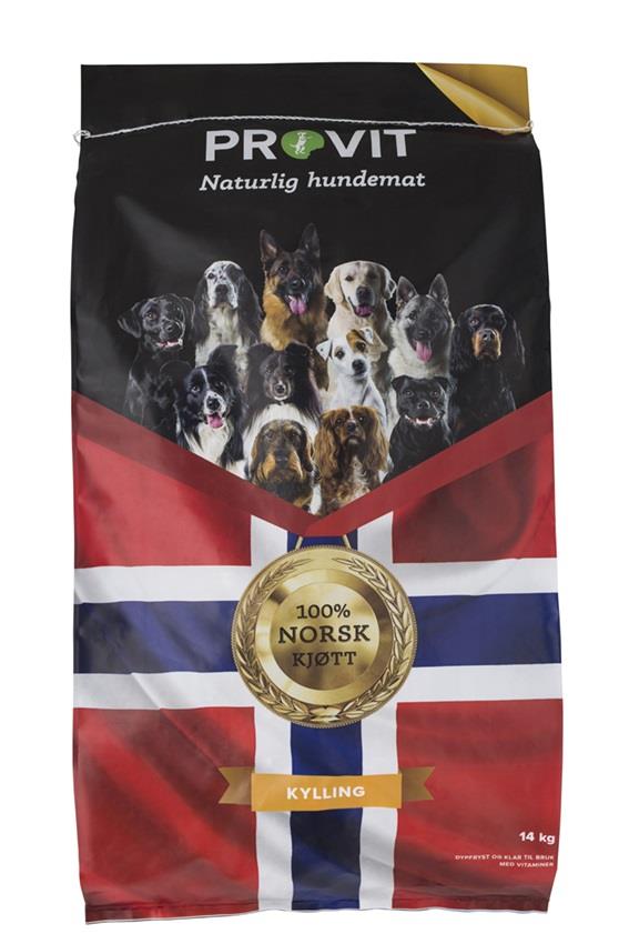 Provit frossen kylling m/vitamin 14 kg