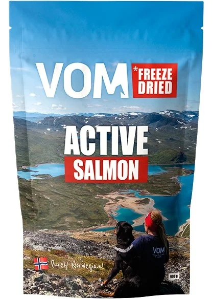 Vom og hundemat Frysetørket Active laks 900g