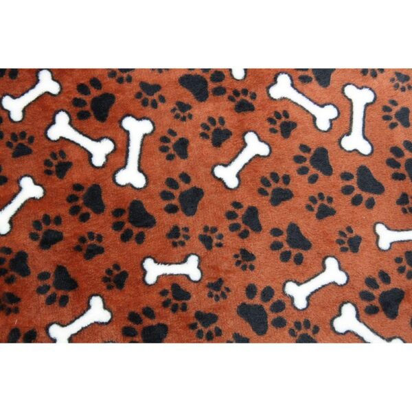 Juunik Madrass brun med svarte poter/hvite bein XL 95x65cm
