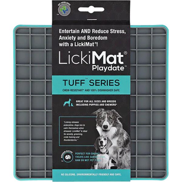 Lickimat Playdate Tuff lysblå 20x20cm