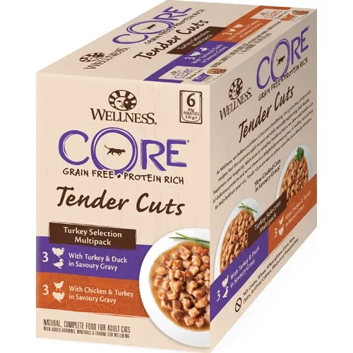 Core Cat Tender Cuts kalkun selection 6x85g