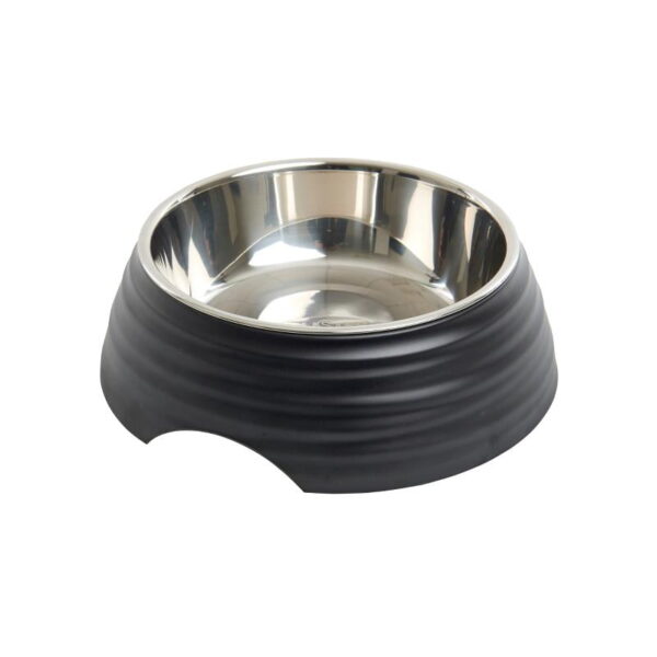 Buster frosted ripple skål matt svart M 0,35L