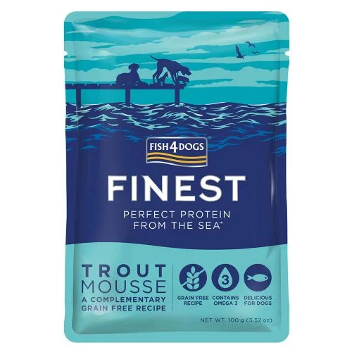 Fish4Dogs Finest Trout Mousse 6x100g