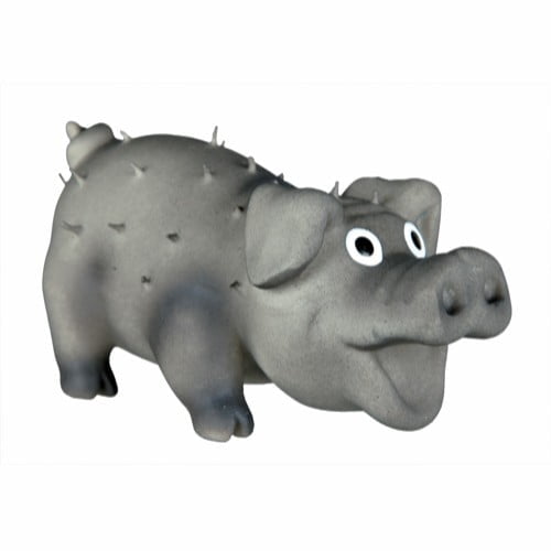 Hundeleke Latex Gris med pigger 10cm