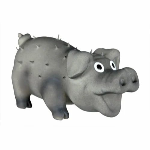 Hundeleke Latex Gris med pigger 10cm