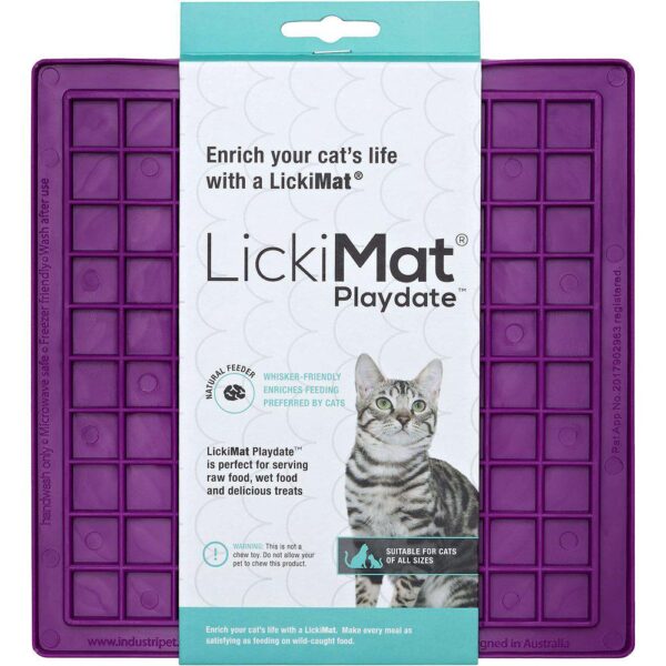 Lickimat Cat Playdate lilla 20x20cm