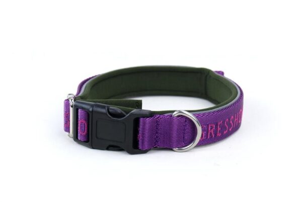 Gresshoppa Begna purple pink justerbart halsbånd 45/55 cm