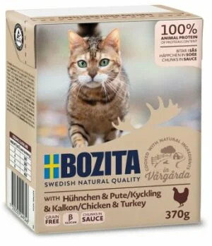 Bozita biter i saus kylling og kalkun 370 gram