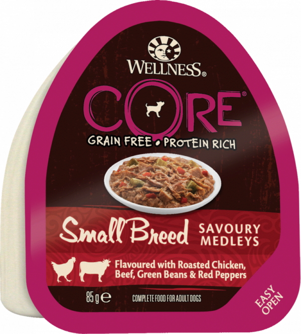 Core Dog Savoury Medleys kylling, biff, grønne bønner og rød paprika 85 g