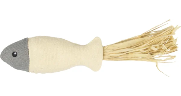 Katteleke Natural Fun Fisk Grå/beige 20cm